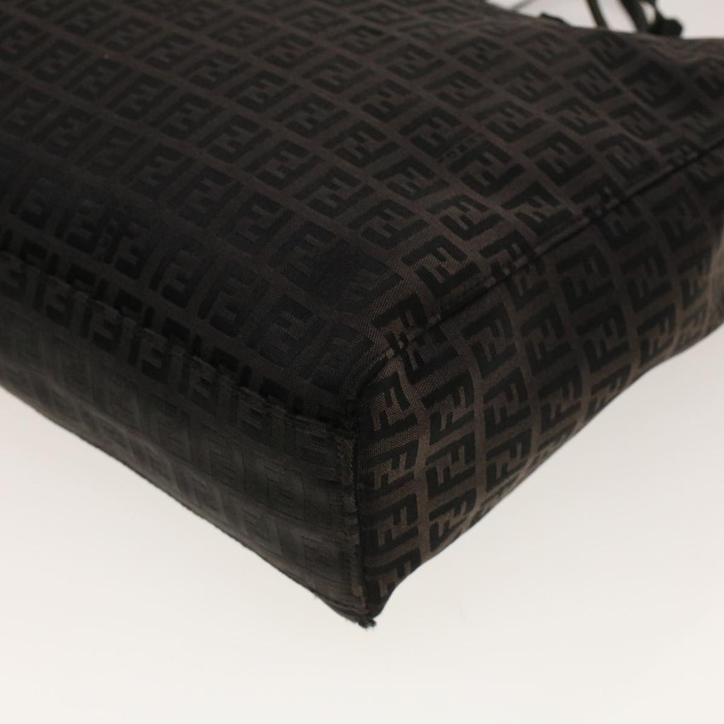 FENDI Zucchino Canvas Tote Bag Black 32028BH019028 rd5035