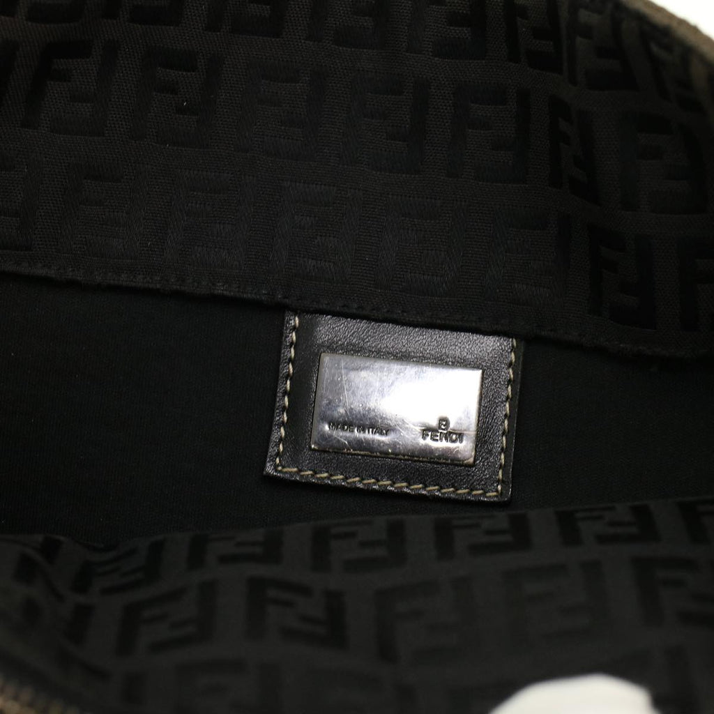 FENDI Zucchino Canvas Tote Bag Black 32028BH019028 rd5035