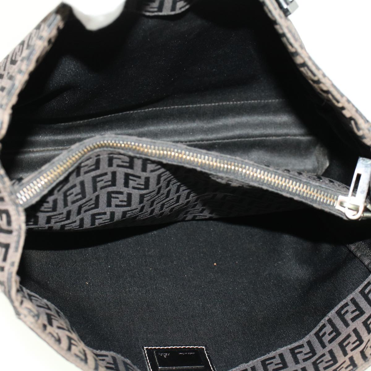 FENDI Zucchino Canvas Tote Bag Black 32028BH019028 rd5035