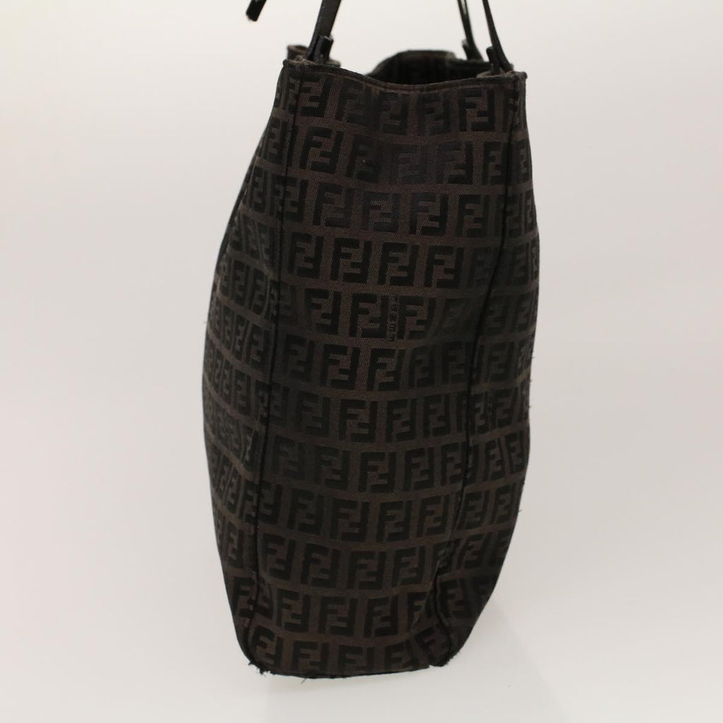 FENDI Zucchino Canvas Tote Bag Black 32028BH019028 rd5035