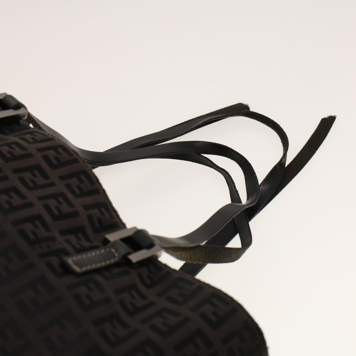FENDI Zucchino Canvas Tote Bag Black 32028BH019028 rd5035