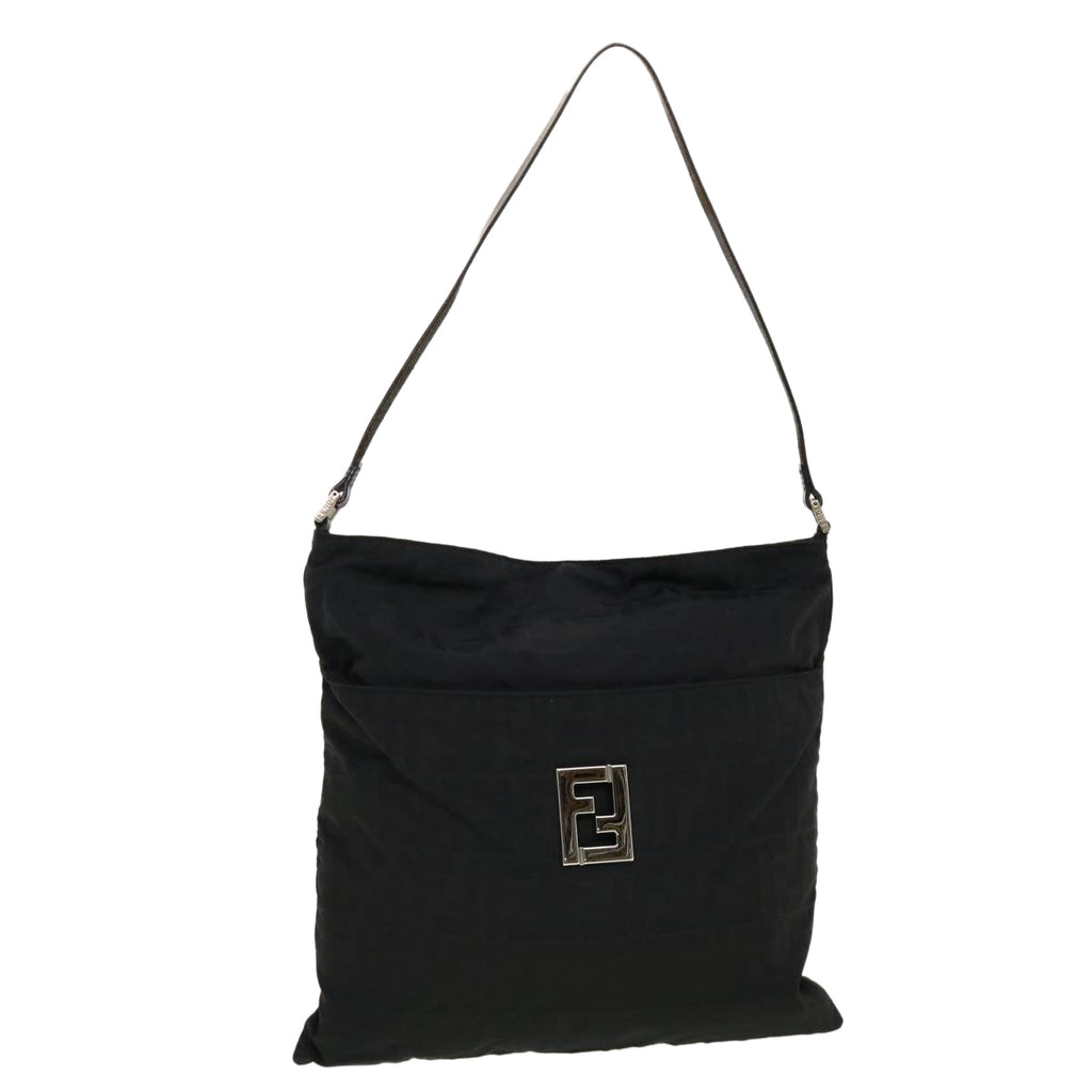 FENDI Zucca Canvas Shoulder Bag Black 06-10 15999 002 rd5061