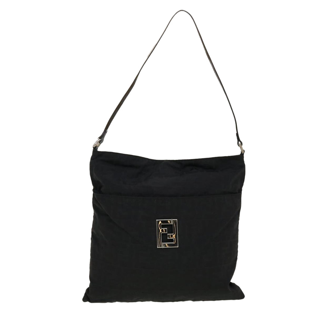 FENDI Zucca Canvas Shoulder Bag Black 06-10 15999 002 rd5061