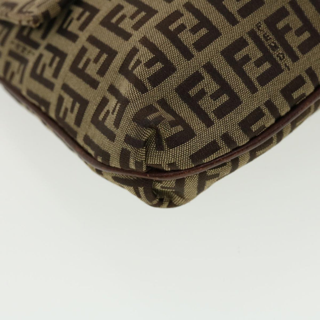 FENDI Zucchino Canvas Shoulder Bag Brown 2228-8BT075-TN9069 rd5064