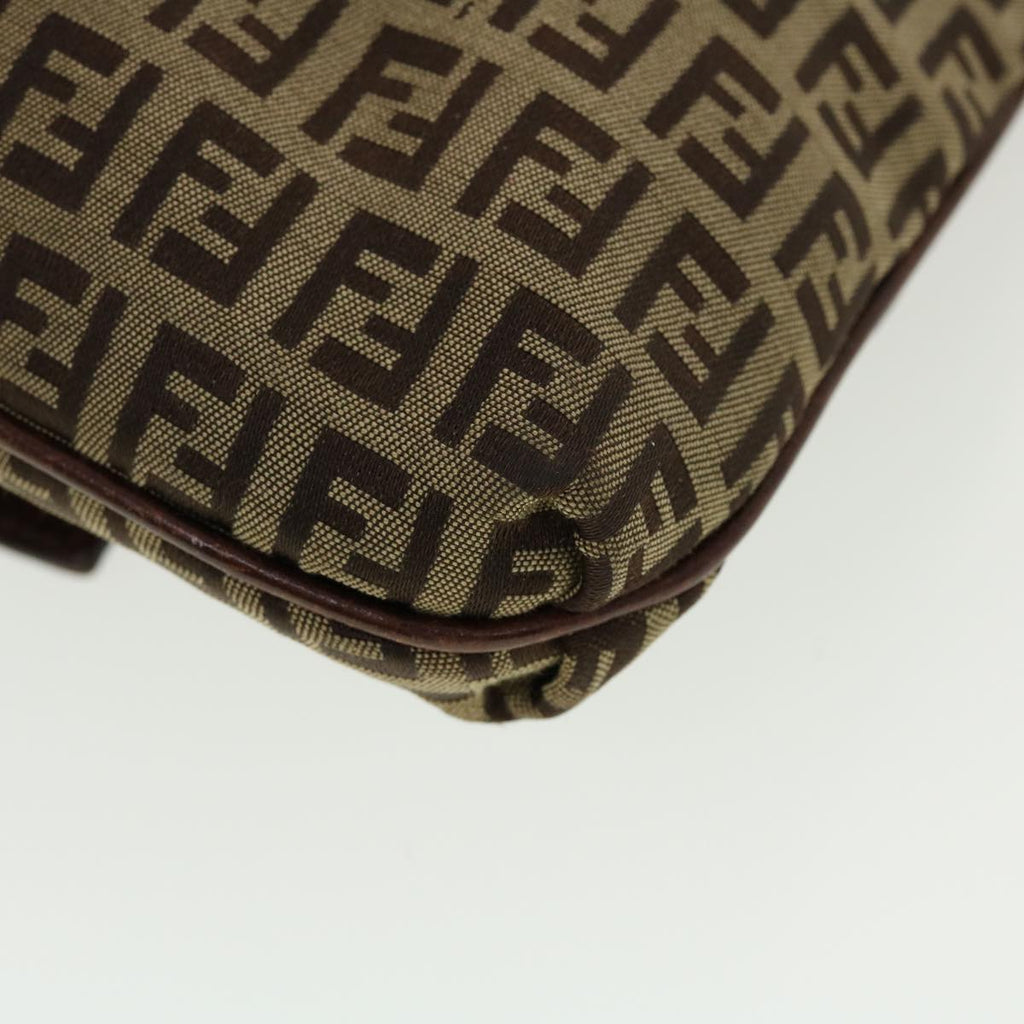 FENDI Zucchino Canvas Shoulder Bag Brown 2228-8BT075-TN9069 rd5064