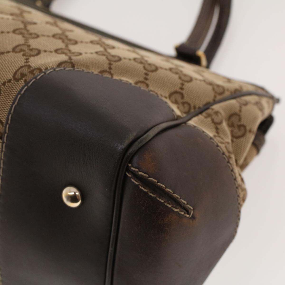 GUCCI GG Canvas Web Sherry Line Tote Bag Beige Green Red 257063 rd5144