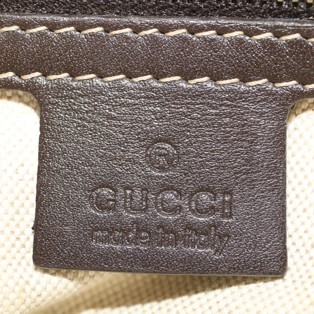 GUCCI GG Canvas Web Sherry Line Tote Bag Beige Green Red 257063 rd5144