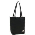 FENDI Zucchino Canvas Tote Bag Black 2415-8BH051-029 rd5147