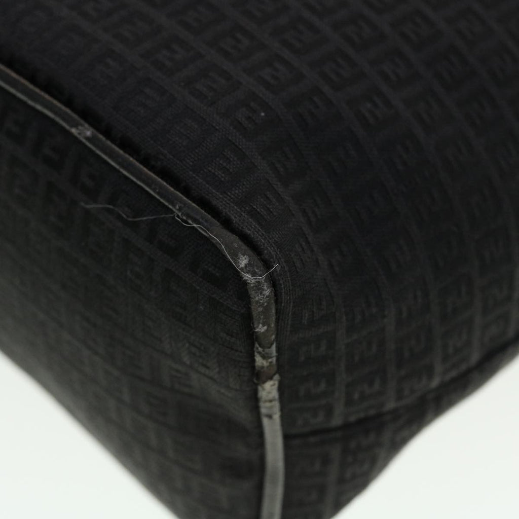 FENDI Zucchino Canvas Tote Bag Black 2415-8BH051-029 rd5147