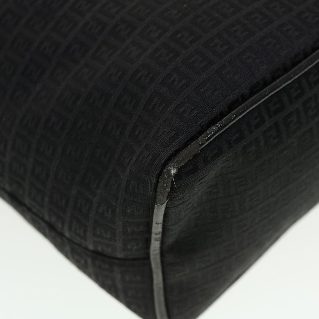 FENDI Zucchino Canvas Tote Bag Black 2415-8BH051-029 rd5147