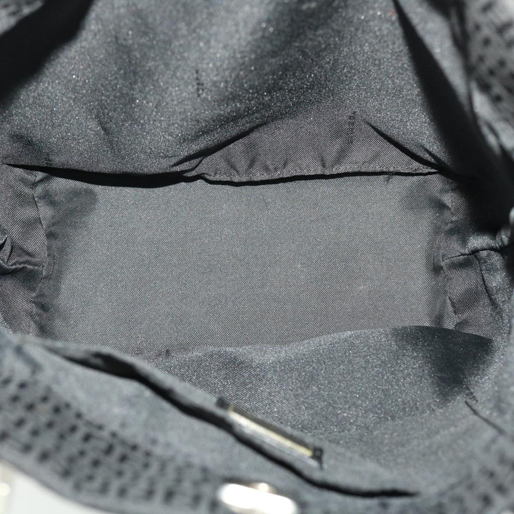 FENDI Zucchino Canvas Tote Bag Black 2415-8BH051-029 rd5147