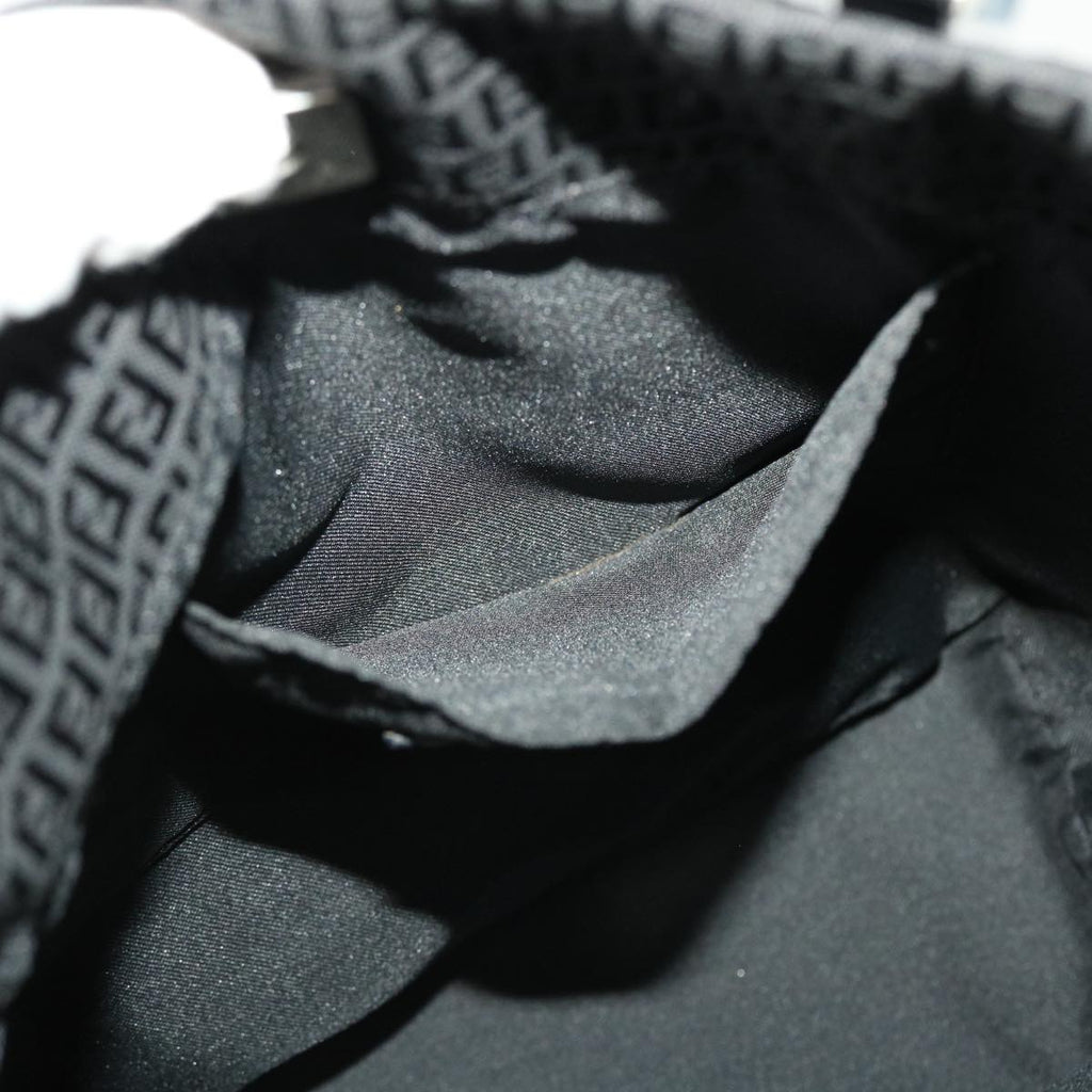 FENDI Zucchino Canvas Tote Bag Black 2415-8BH051-029 rd5147