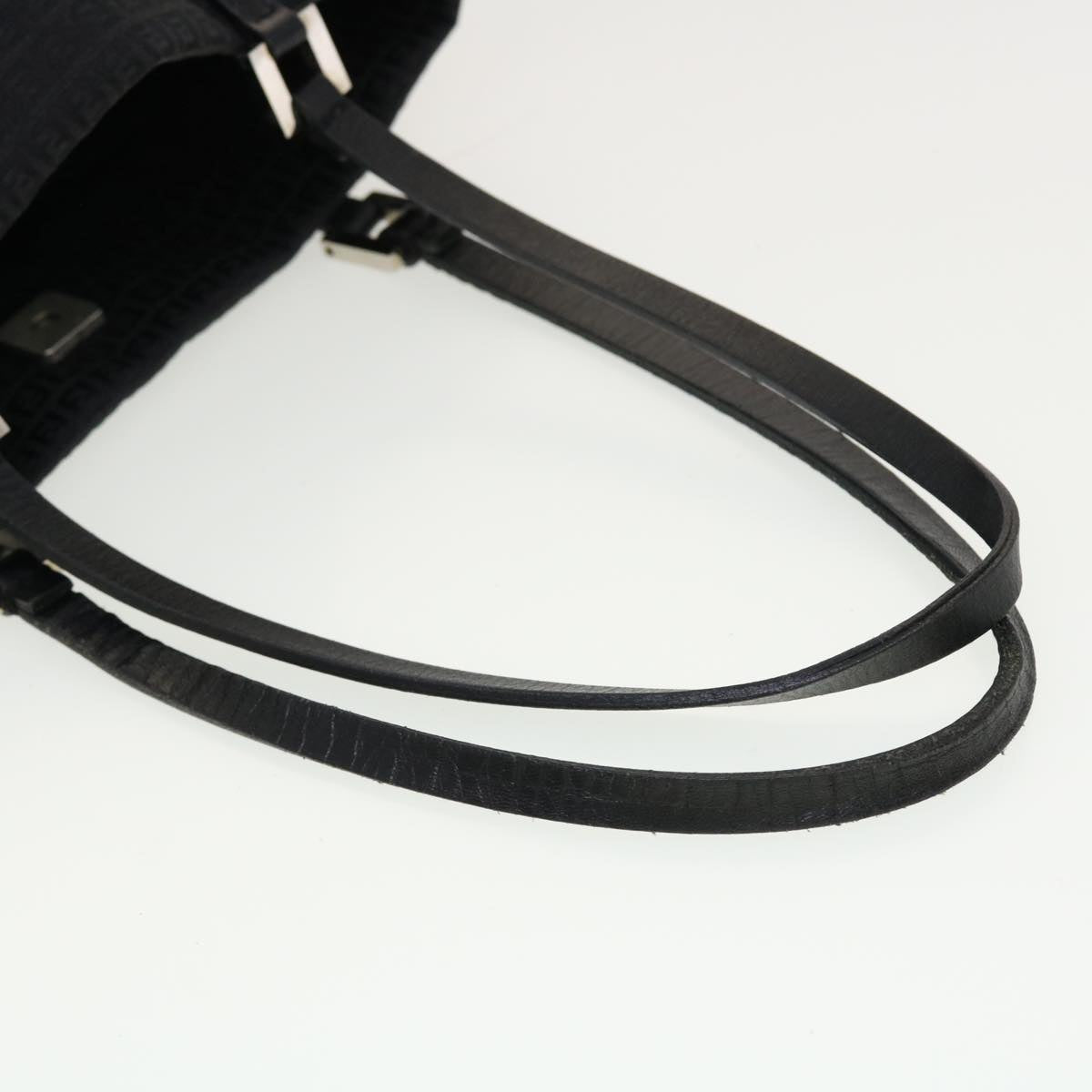 FENDI Zucchino Canvas Tote Bag Black 2415-8BH051-029 rd5147