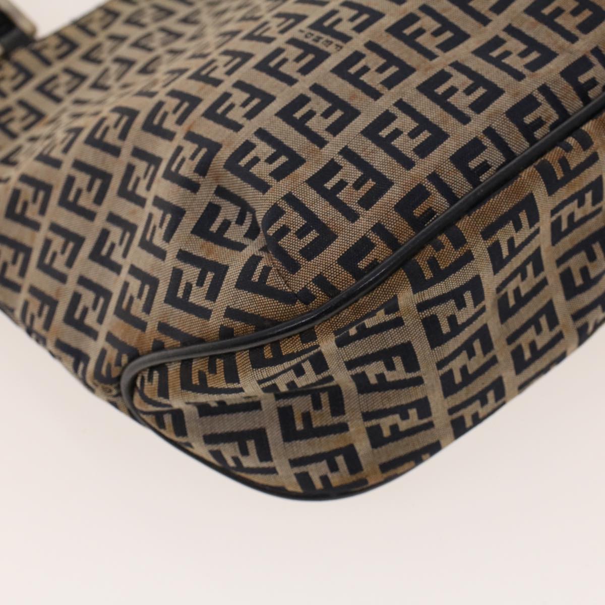 FENDI Zucchino Canvas Tote Bag Navy 2262-16457-018 rd5151