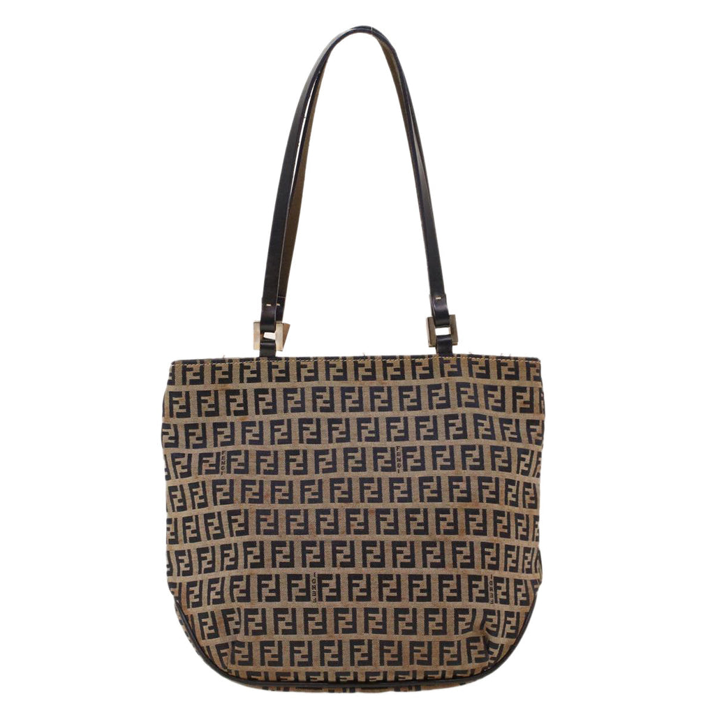 FENDI Zucchino Canvas Tote Bag Navy 2262-16457-018 rd5151