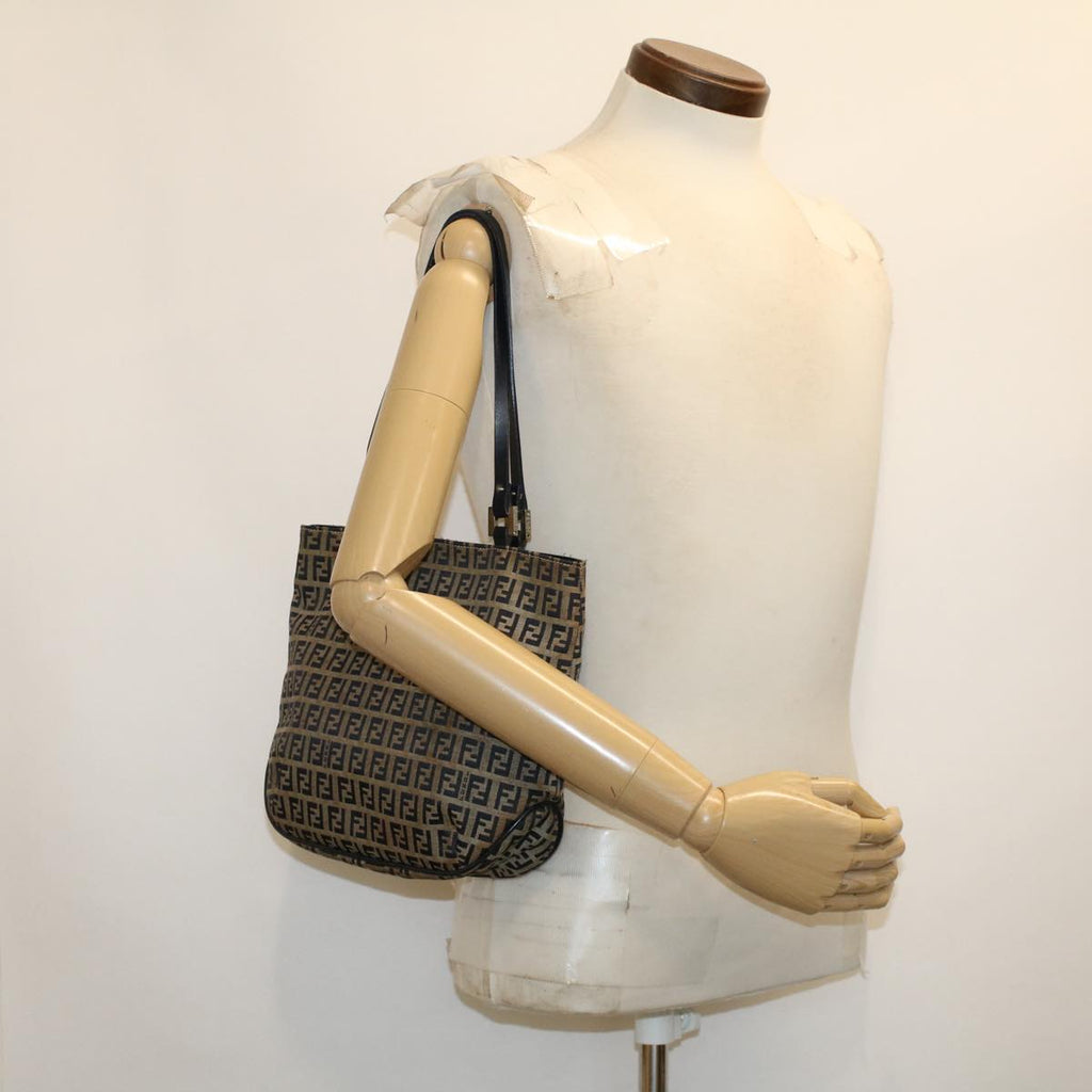 FENDI Zucchino Canvas Tote Bag Navy 2262-16457-018 rd5151