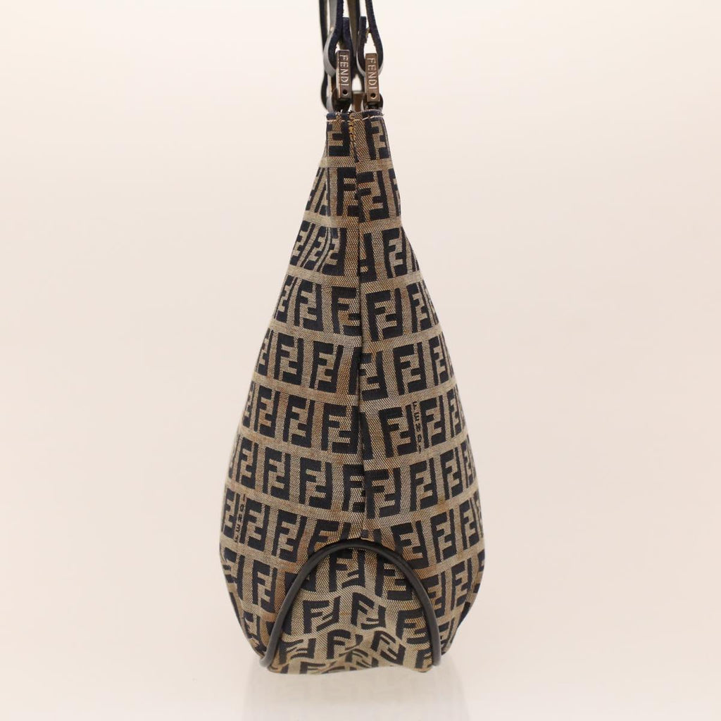 FENDI Zucchino Canvas Tote Bag Navy 2262-16457-018 rd5151