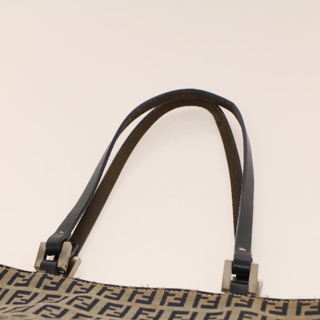 FENDI Zucchino Canvas Tote Bag Navy 2262-16457-018 rd5151