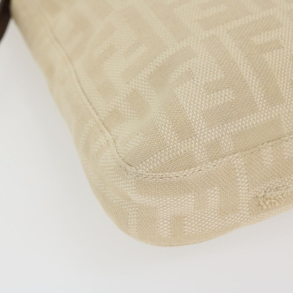 FENDI Zucca Canvas Mamma Baguette Shoulder Bag Beige 2211 26727 008 rd5152