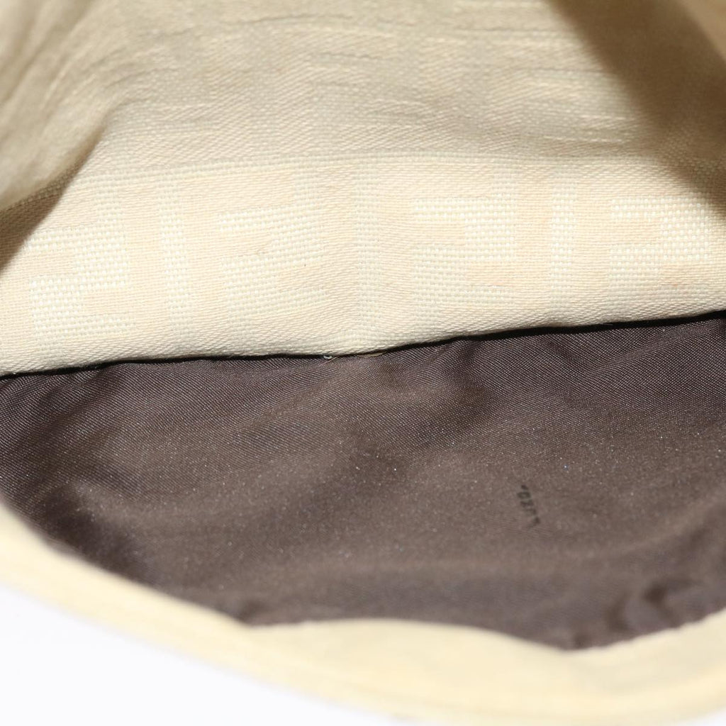 FENDI Zucca Canvas Mamma Baguette Shoulder Bag Beige 2211 26727 008 rd5152