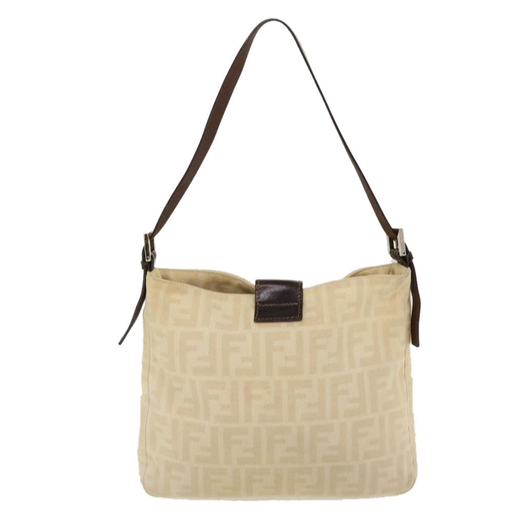 FENDI Zucca Canvas Mamma Baguette Shoulder Bag Beige 2211 26727 008 rd5152