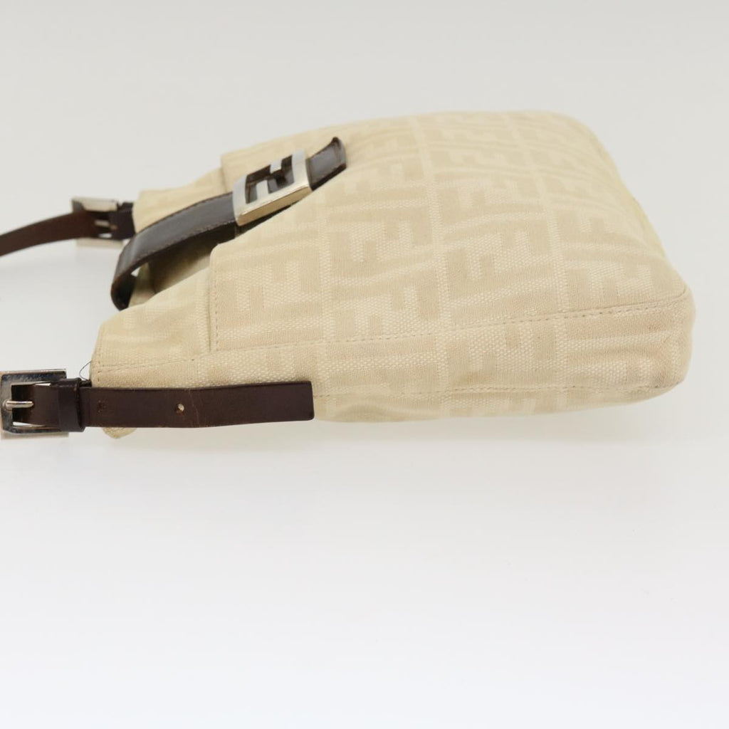 FENDI Zucca Canvas Mamma Baguette Shoulder Bag Beige 2211 26727 008 rd5152