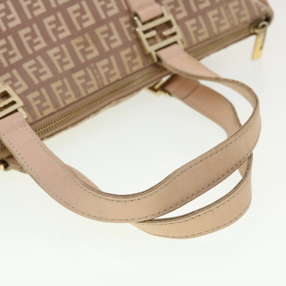 FENDI Zucchino Canvas Hand Bag Pink 2201-8BH138-LPN-068 rd5154