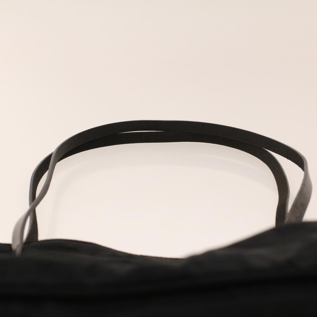 FENDI Zucchino Canvas Shoulder Bag Black rd5155