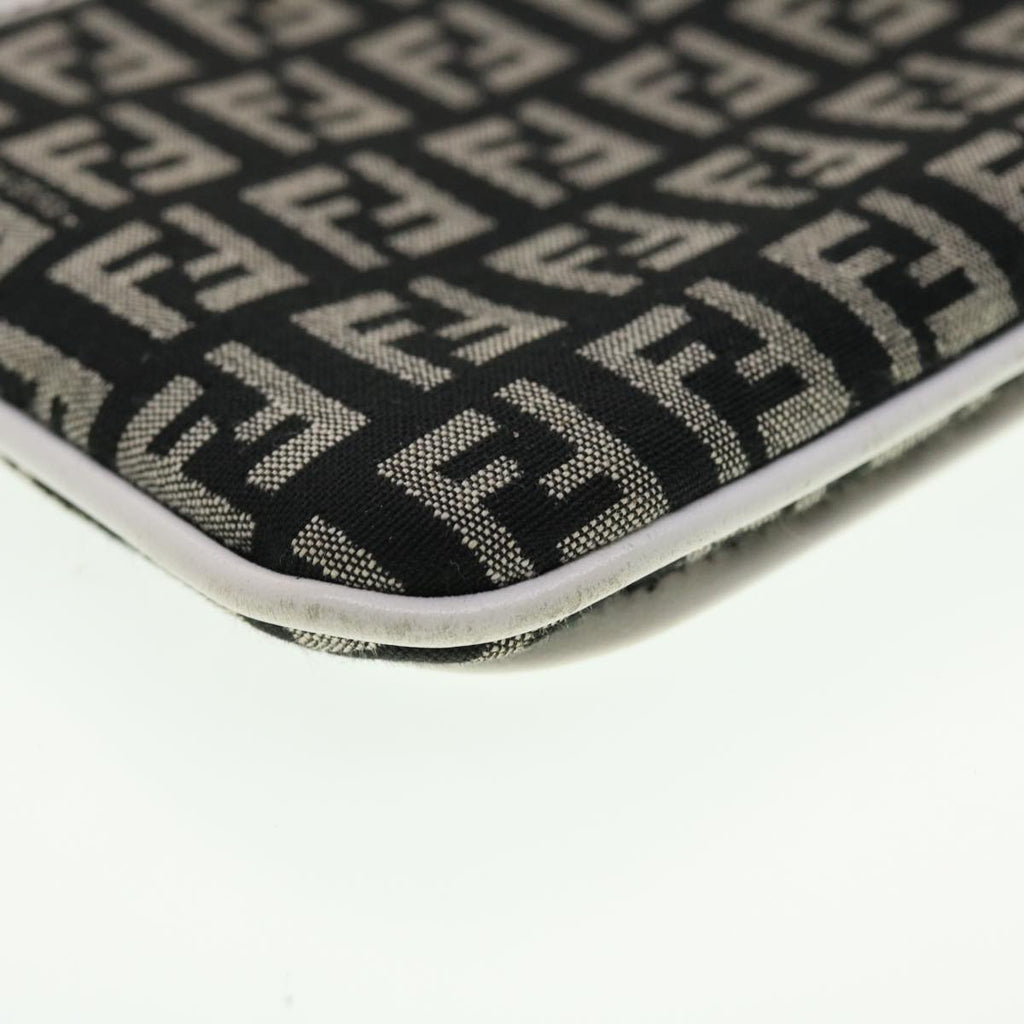FENDI Zucchino Canvas Pouch Black rd5157