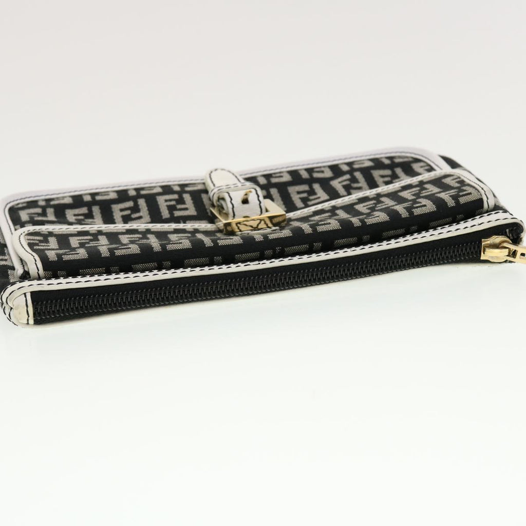 FENDI Zucchino Canvas Pouch Black rd5157