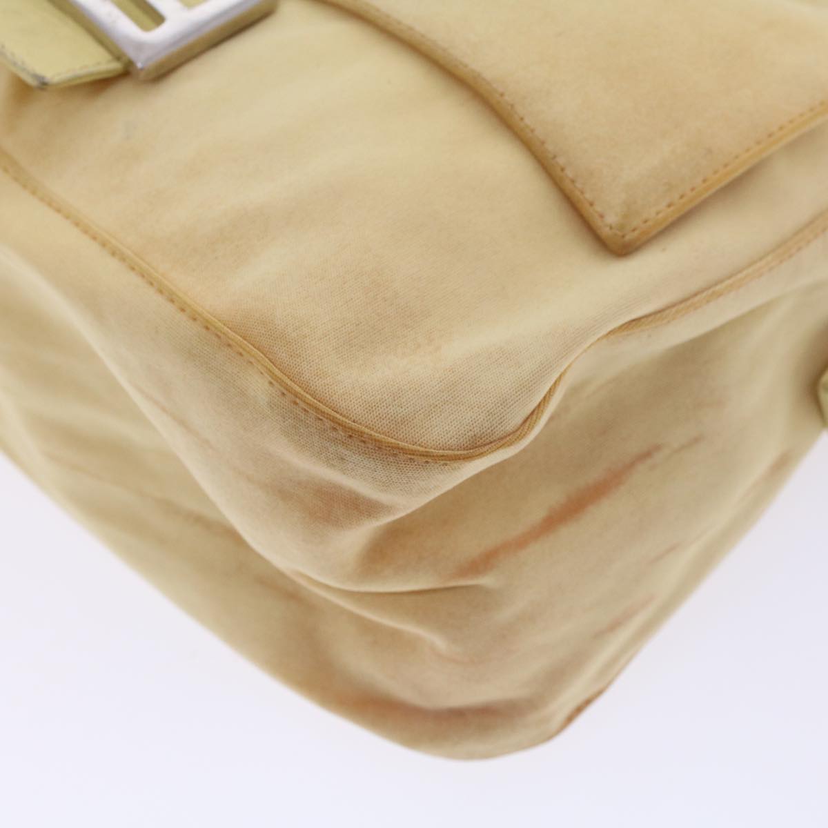 FENDI Mamma Baguette Shoulder Bag Nylon Yellow 2321.26325.018 rd5161