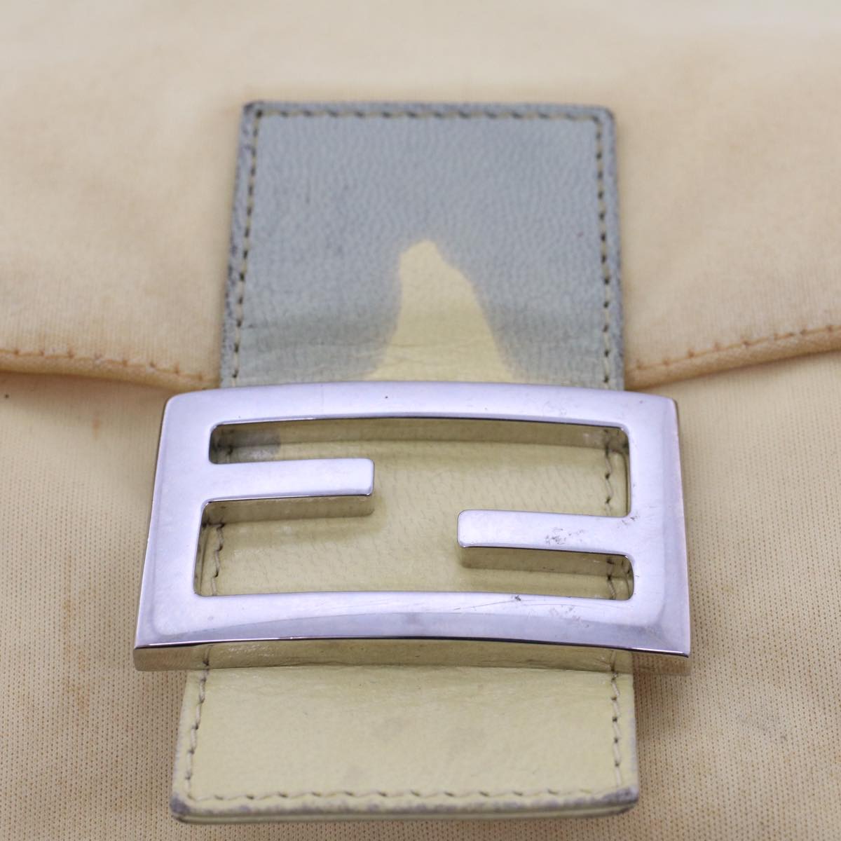 FENDI Mamma Baguette Shoulder Bag Nylon Yellow 2321.26325.018 rd5161