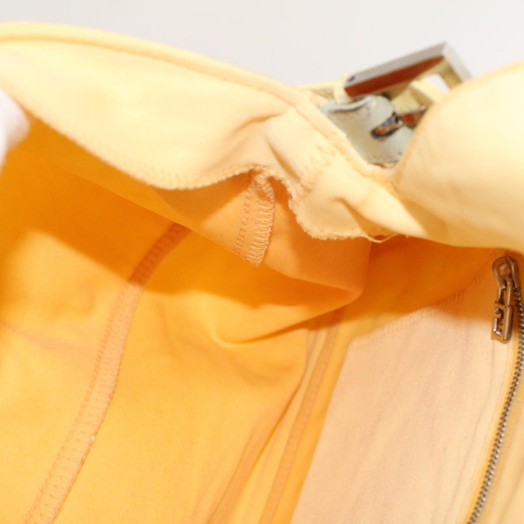 FENDI Mamma Baguette Shoulder Bag Nylon Yellow 2321.26325.018 rd5161