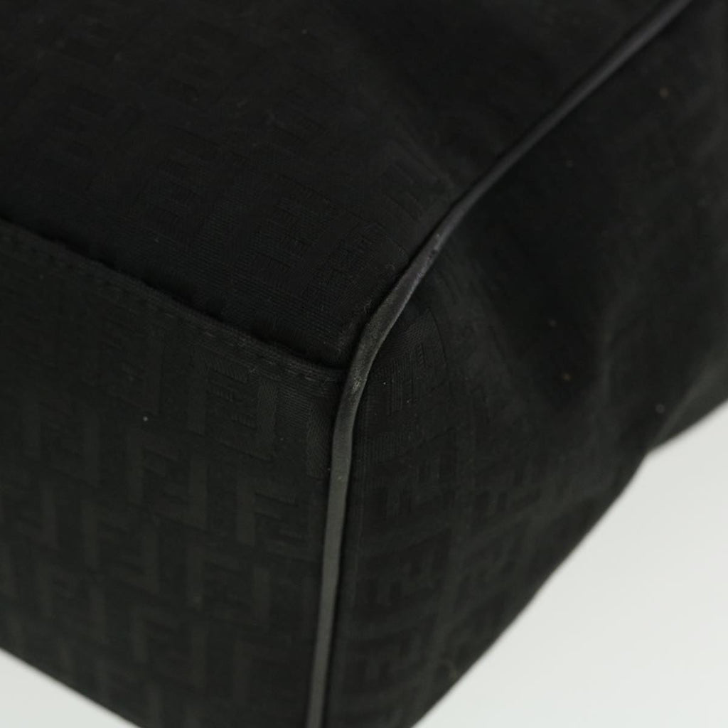 FENDI Zucchino Canvas Tote Bag Black rd5163