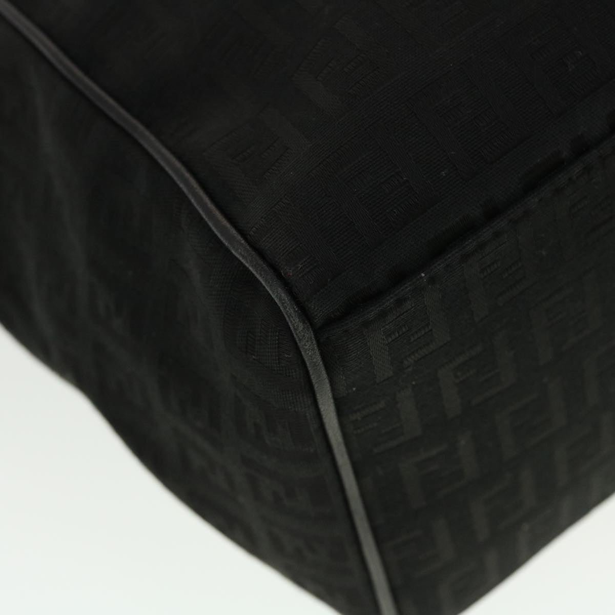 FENDI Zucchino Canvas Tote Bag Black rd5163