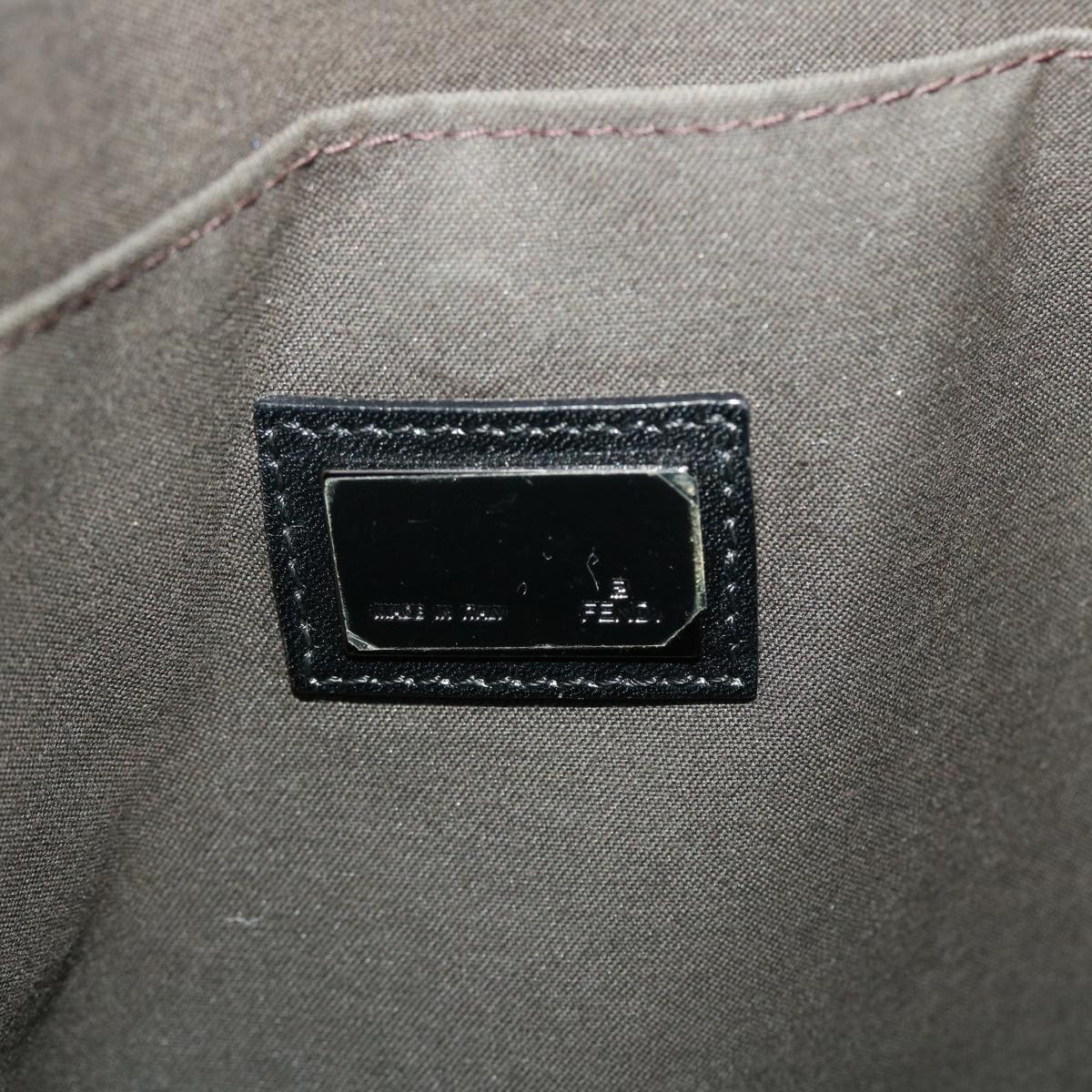 FENDI Zucchino Canvas Tote Bag Black rd5163