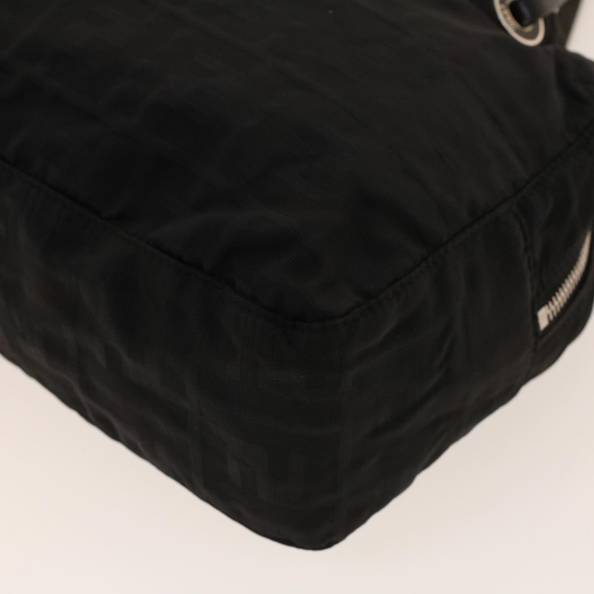 FENDI Zucca Canvas Shoulder Bag Black 222826619 rd5166