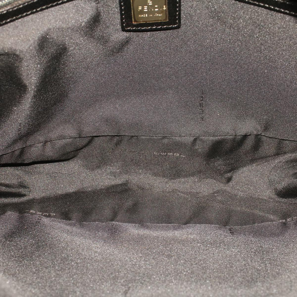 FENDI Zucca Canvas Shoulder Bag Black 222826619 rd5166