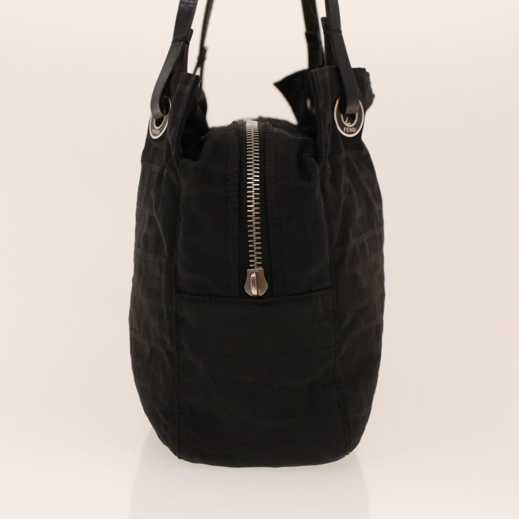 FENDI Zucca Canvas Shoulder Bag Black 222826619 rd5166
