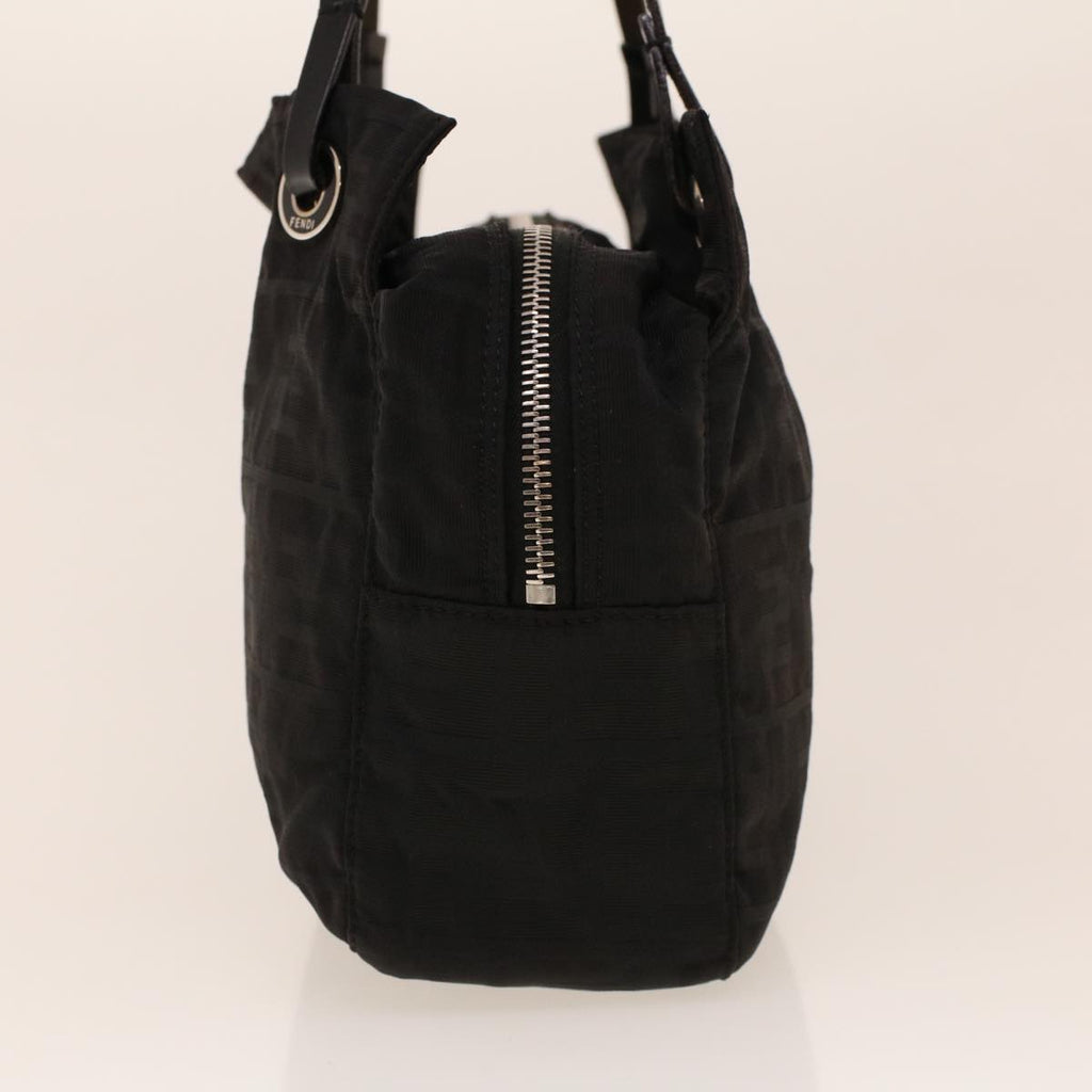 FENDI Zucca Canvas Shoulder Bag Black 222826619 rd5166