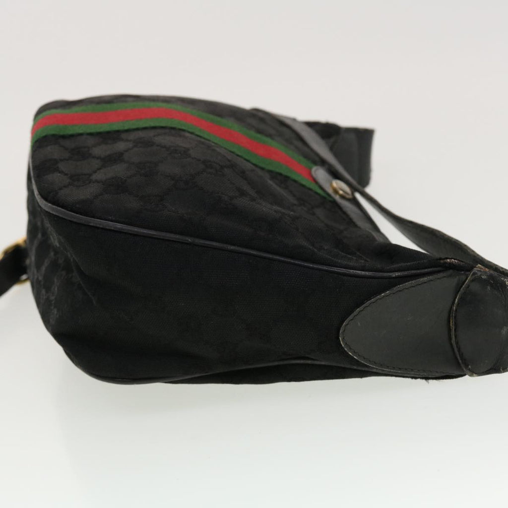GUCCI GG Canvas Web Sherry Line Hand Bag 2Set Beige Black Red Green rd5182
