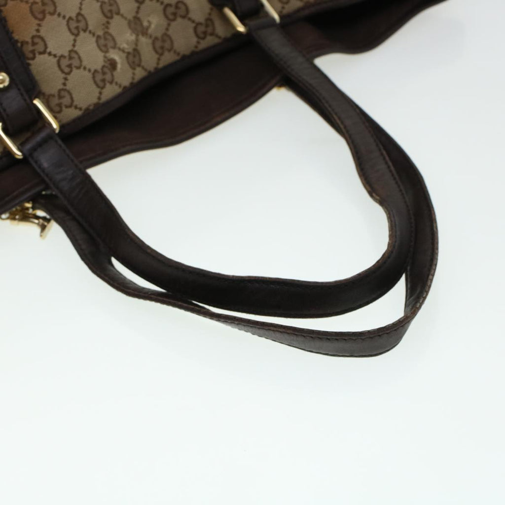 GUCCI GG Canvas Web Sherry Line Hand Bag 2Set Beige Red Green rd5183