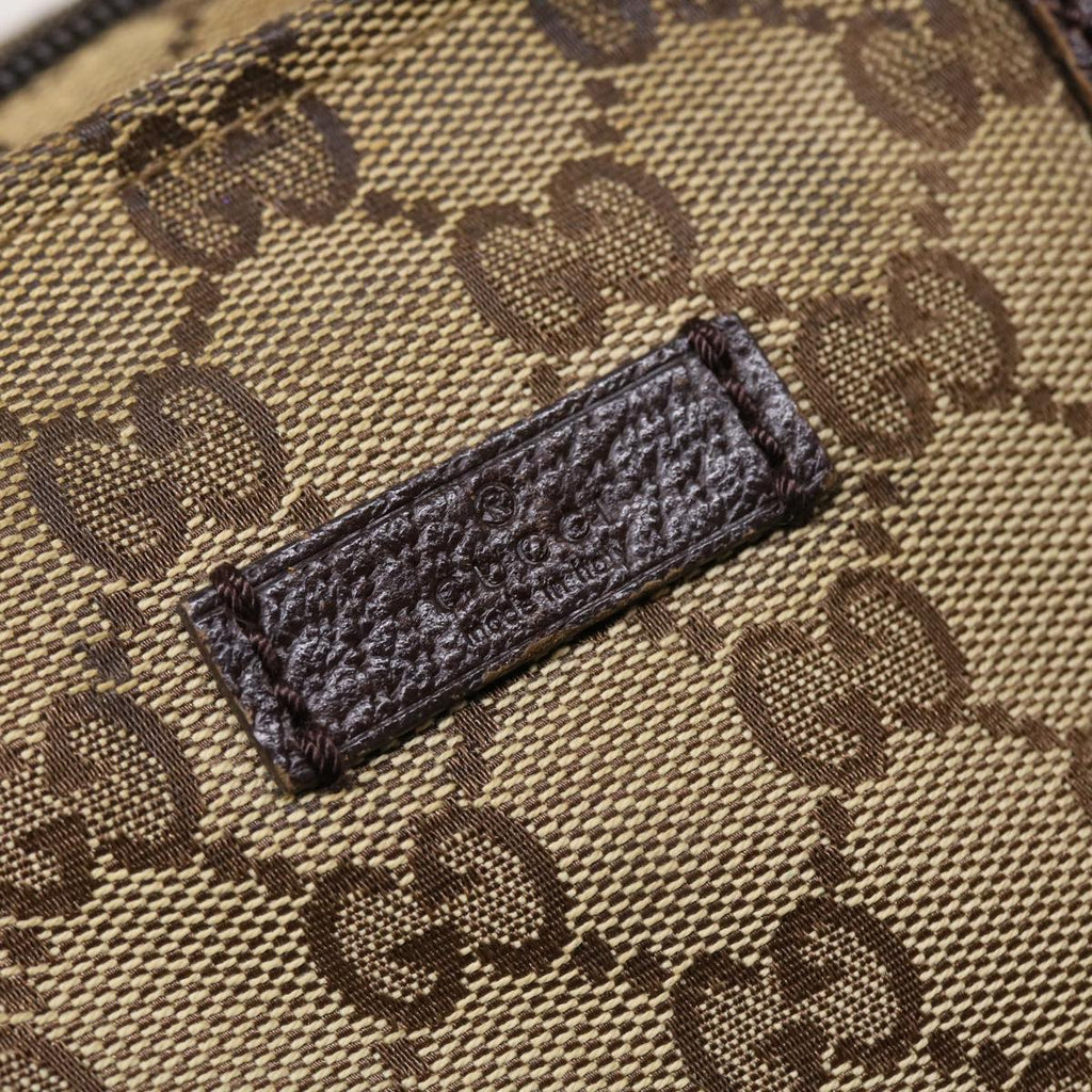 GUCCI GG Canvas Web Sherry Line Tote Bag Beige Red Green 131228 rd5205
