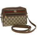 GUCCI GG Canvas Web Sherry Line Shoulder Bag Beige Red 119.02.087 rd5218
