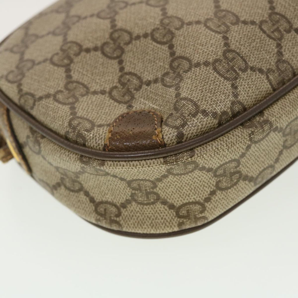 GUCCI GG Canvas Web Sherry Line Shoulder Bag Beige Red 89.02.066 rd5229