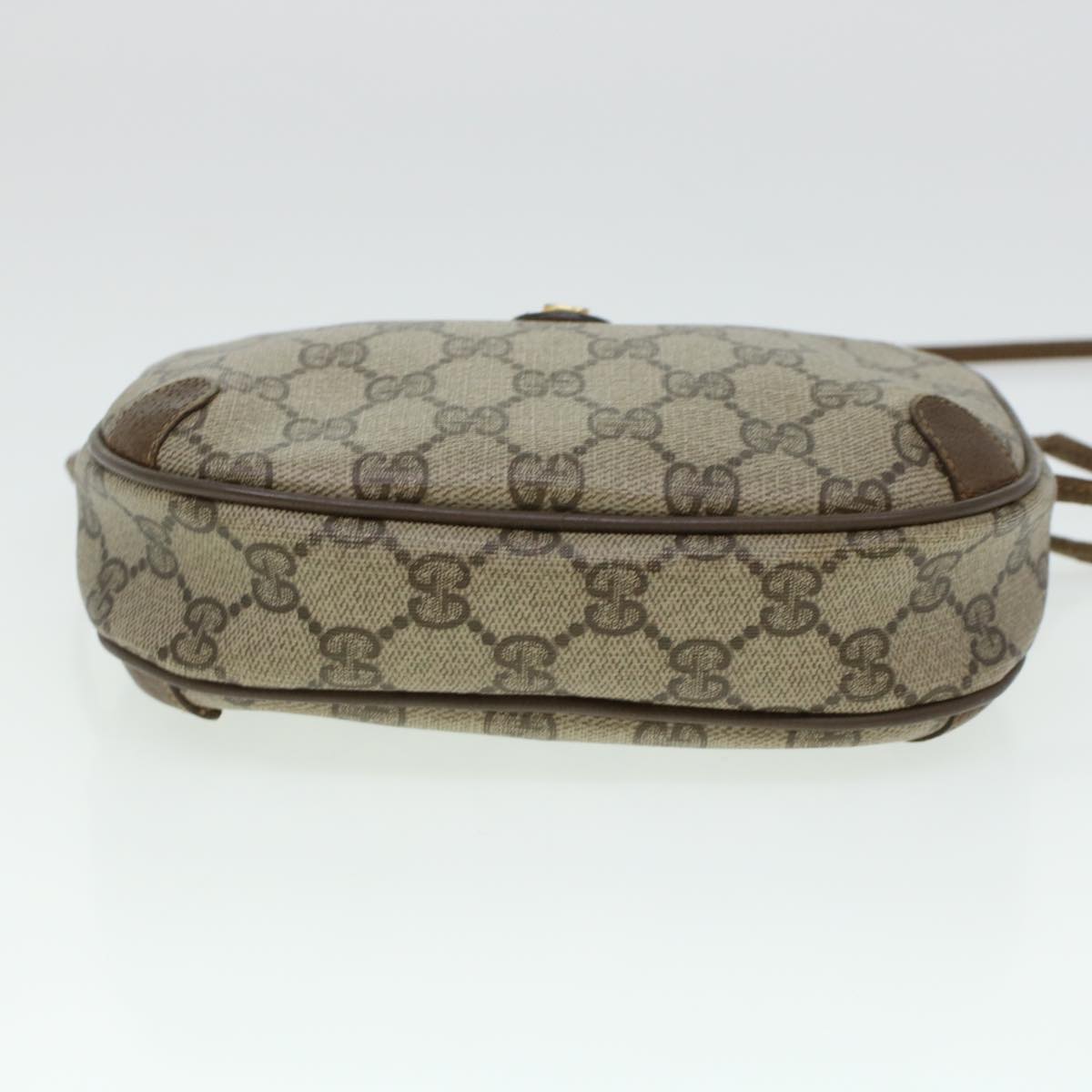 GUCCI GG Canvas Web Sherry Line Shoulder Bag Beige Red 89.02.066 rd5250
