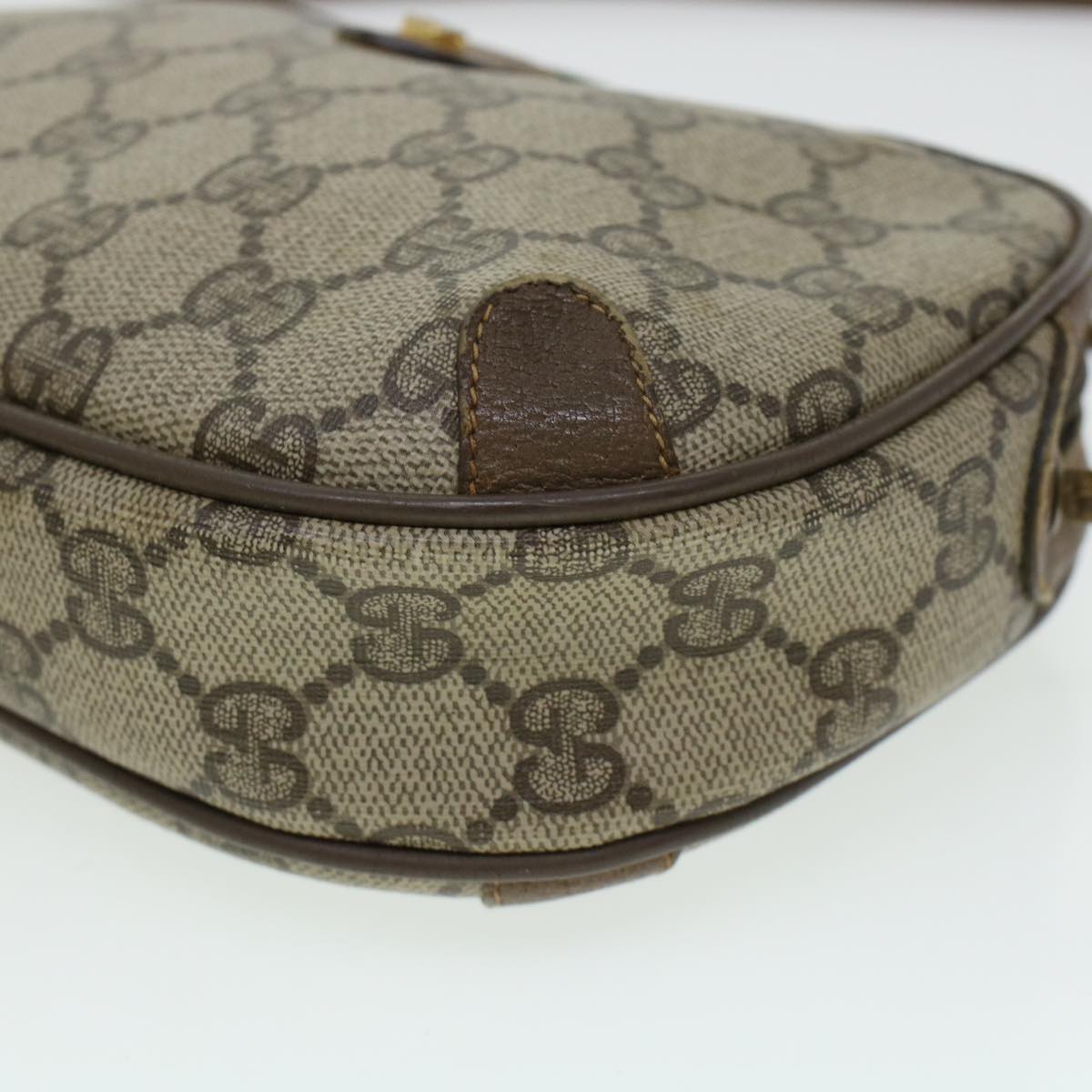 GUCCI GG Canvas Web Sherry Line Shoulder Bag Beige Red 89.02.066 rd5250