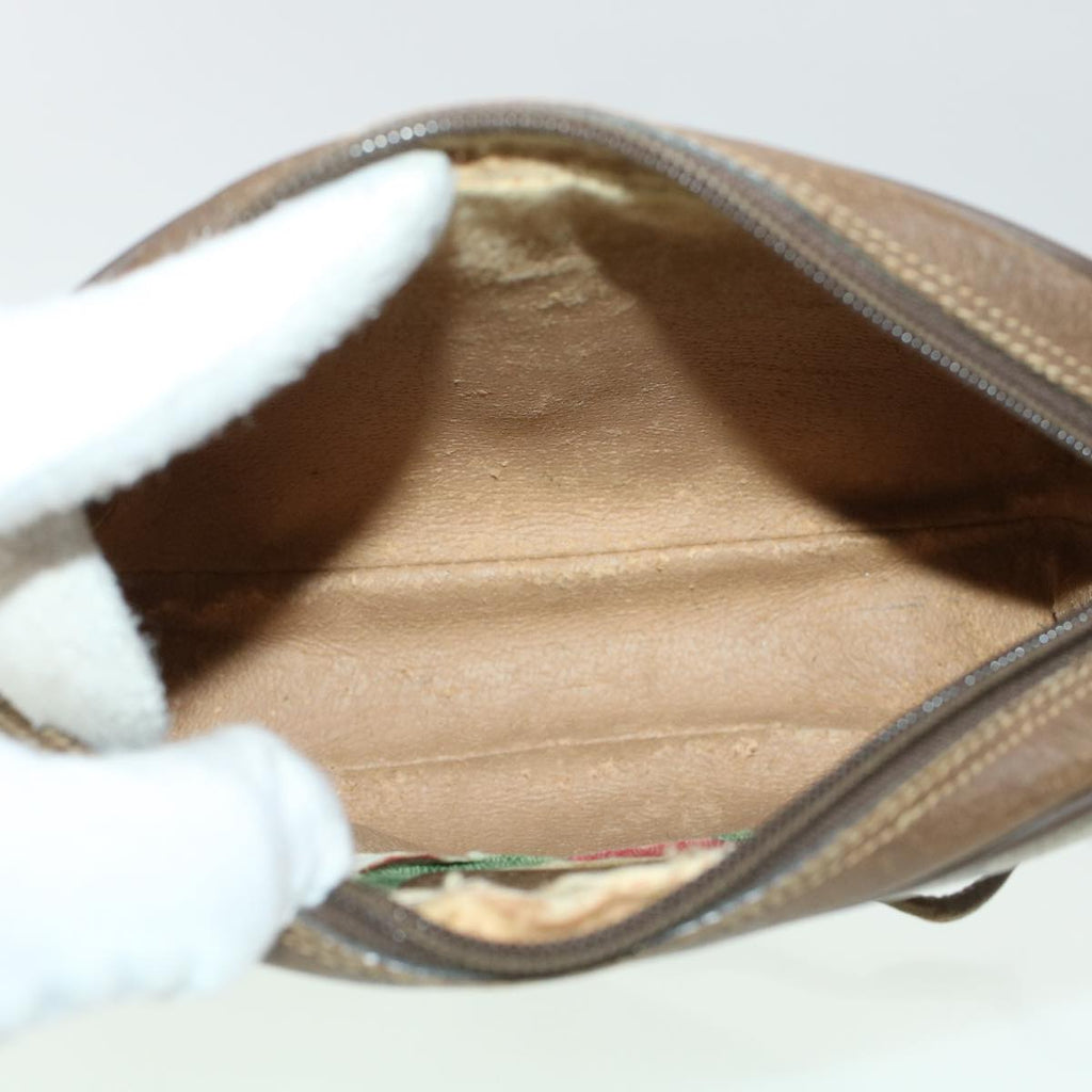 GUCCI GG Canvas Web Sherry Line Shoulder Bag Beige Red 89.02.066 rd5250