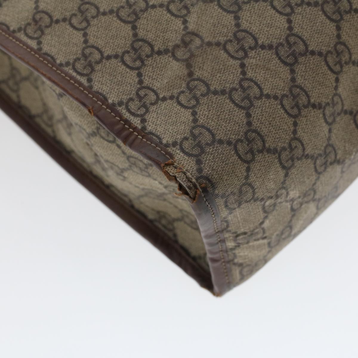 GUCCI GG Canvas Web Sherry Line Tote Bag Beige Red Green 211135 rd5255