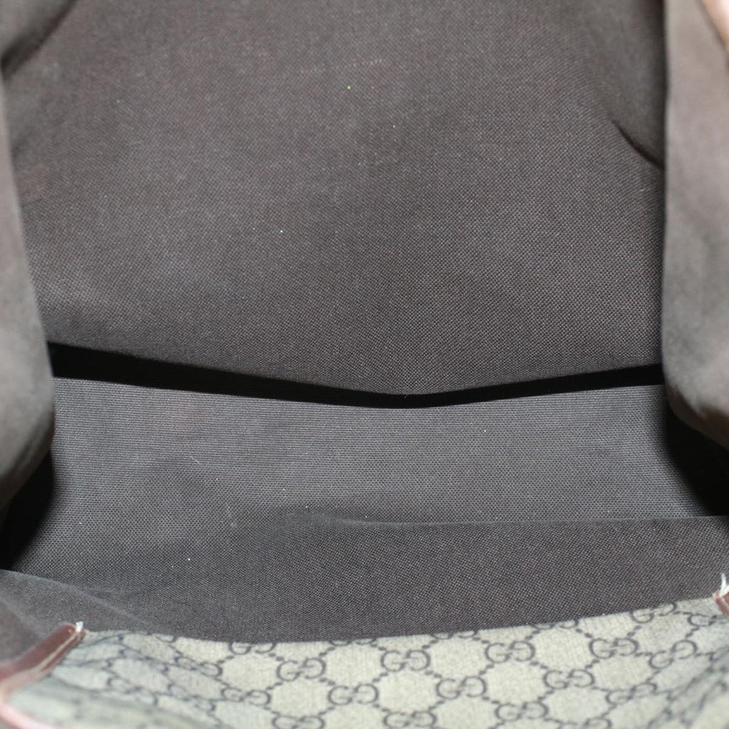 GUCCI GG Canvas Web Sherry Line Tote Bag Beige Red Green 211135 rd5255